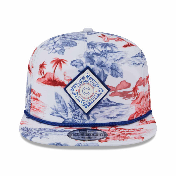Chicago Cubs New Era Printed Golfer Adjustable Cap