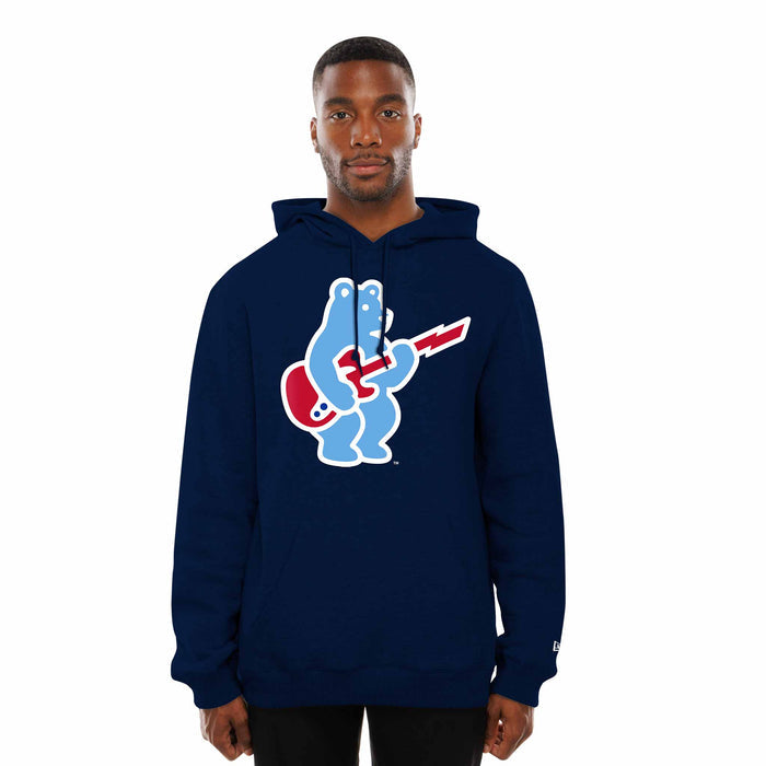 Chicago Cubs New Era Rock Bear Logo Navy Hooded Sweatshirt