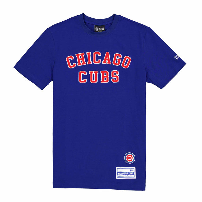 Chicago Cubs New Era Royal Block Stitched Short Sleeve T-Shirt