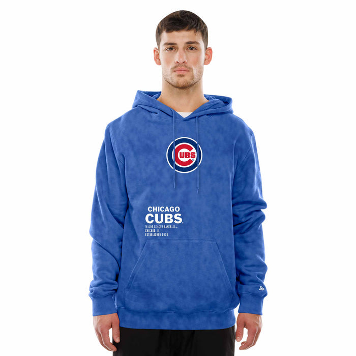 Chicago Cubs New Era Royal Blue Sport Night Hooded Sweatshirt
