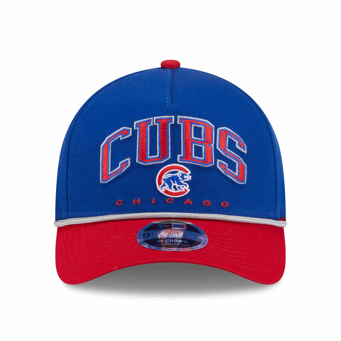 Chicago Cubs New Era Two Tone Arch 9FORTY M Crown Adjustable Cap