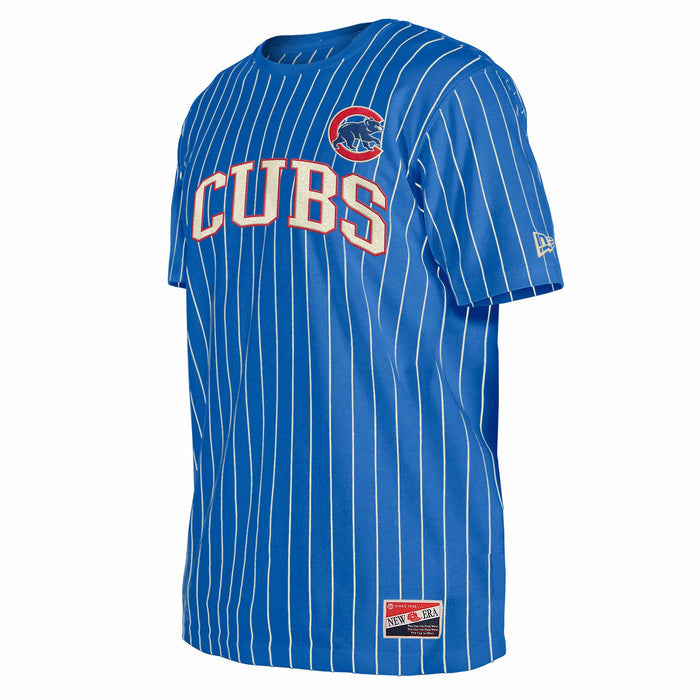 Chicago Cubs New Era Walking Bear Pinstripe T-Shirt