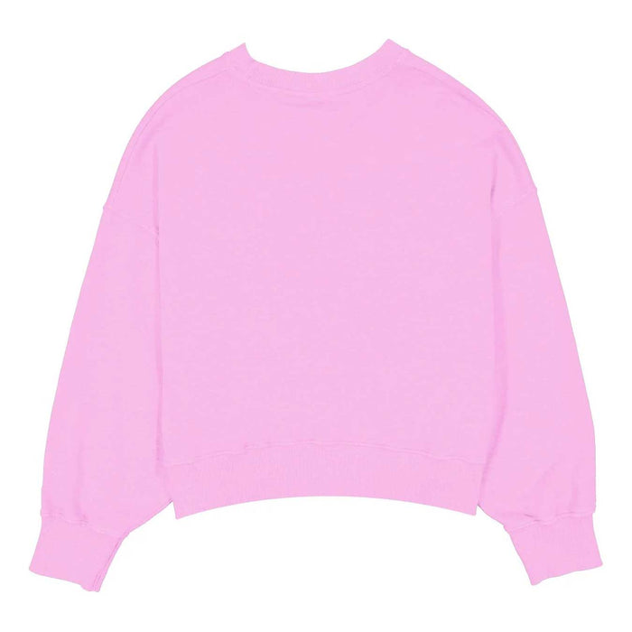 Chicago Cubs New Era Women's Pink Script Chicago Crewneck Sweatshirt