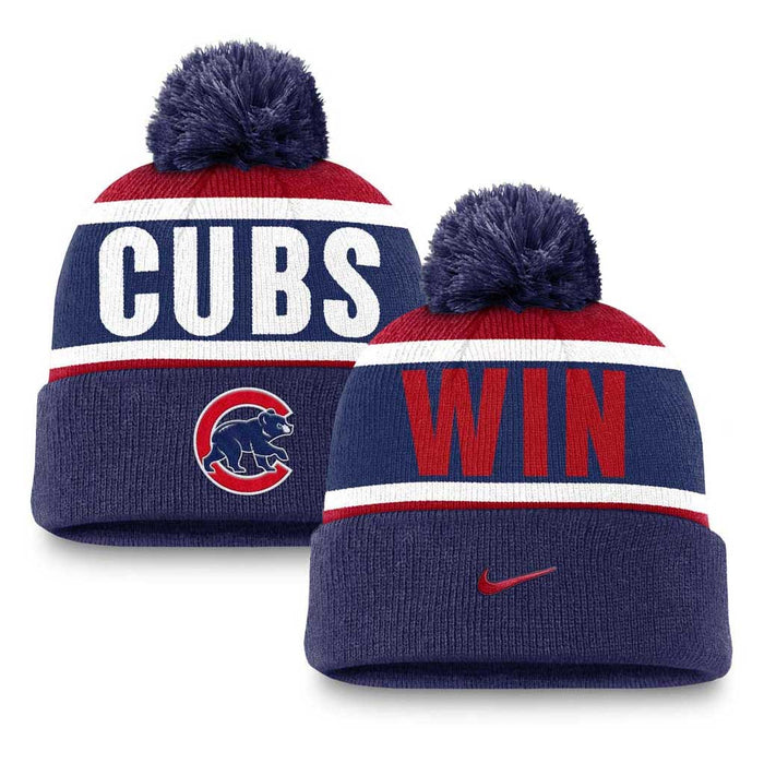 Chicago Cubs Nike Peak Standard Win Pom Beanie
