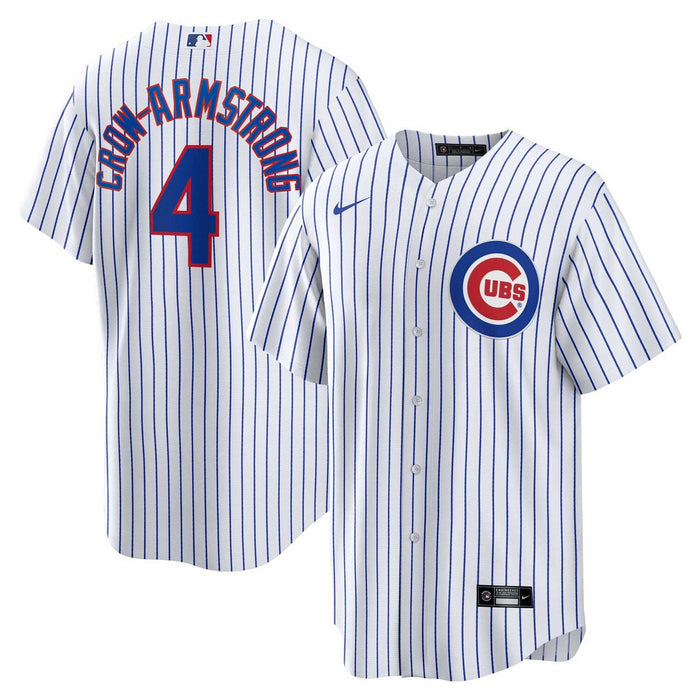 Chicago Cubs Pete Crow-Armstrong Youth Nike Home Baseline Jersey With Authentic Lettering