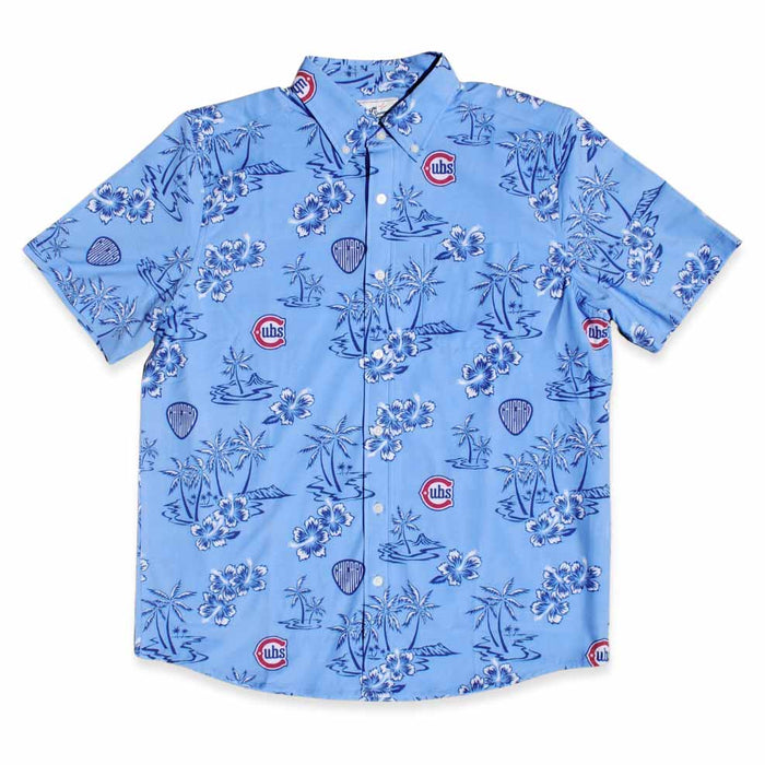 Chicago Cubs Reyn Spooner Alternate Two Blues Hawaiian Shirt