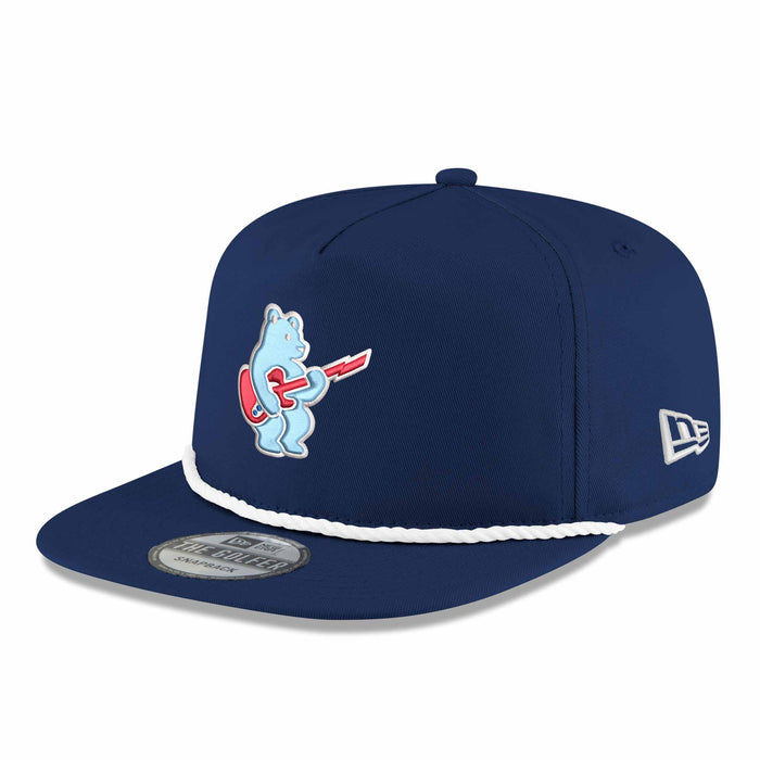 Chicago Cubs Rock Bear New Era Navy Blue Golfer Adjustable Cap