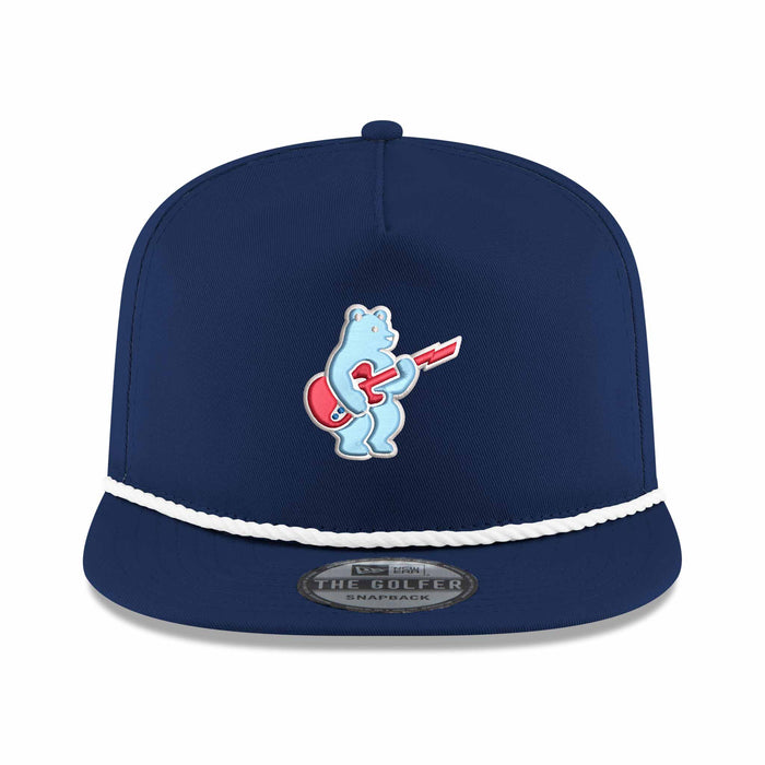 Chicago Cubs Rock Bear New Era Navy Blue Golfer Adjustable Cap