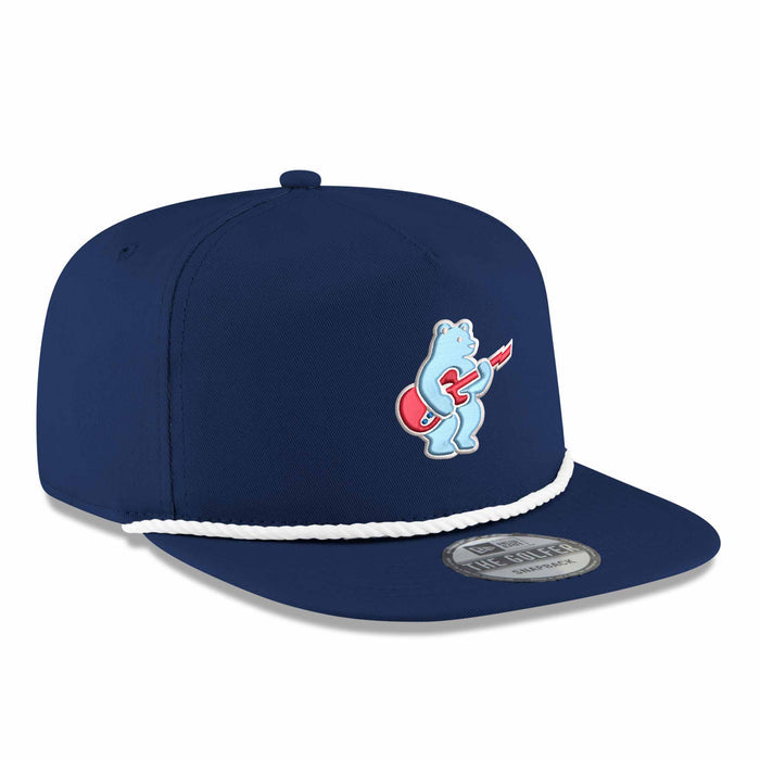 Chicago Cubs Rock Bear New Era Navy Blue Golfer Adjustable Cap