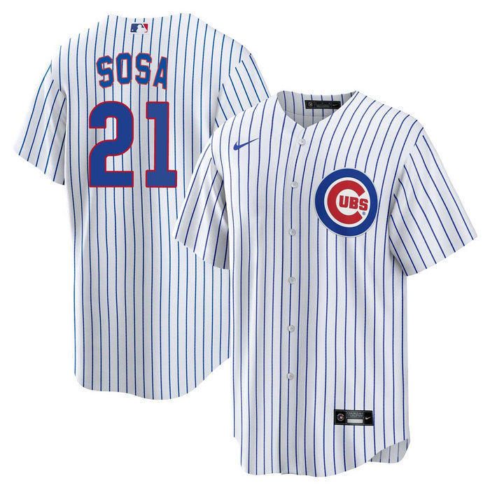 Chicago Cubs Sammy Sosa Youth Nike Home Baseline Jersey With Authentic Lettering