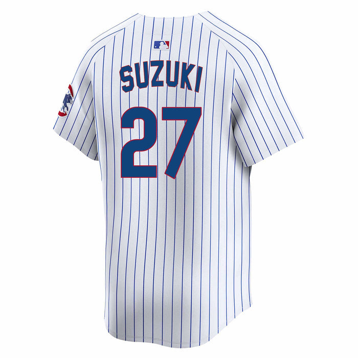 Chicago Cubs Seiya Suzuki Youth Home Nike Home Run Jersey With Authentic Lettering