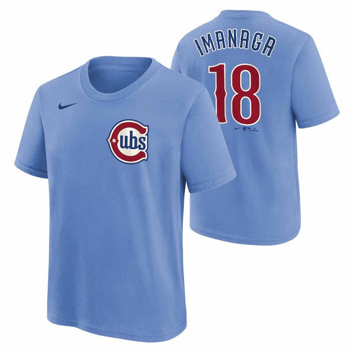 Chicago Cubs Shota Imanaga Nike Youth Alternate Blues Name & Number T-Shirt