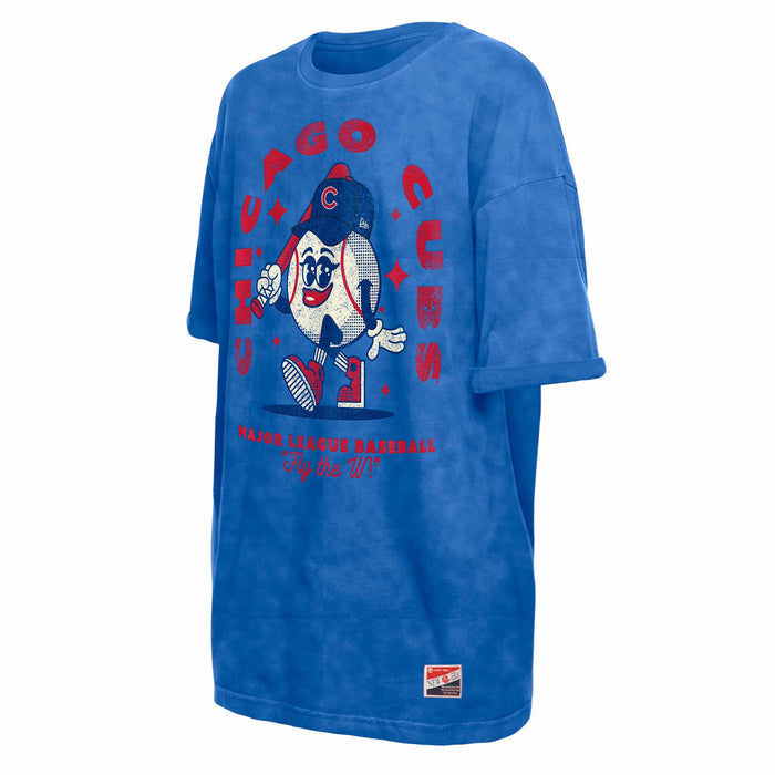 Chicago Cubs Women's New Era Baseball Cartoon T-Shirt