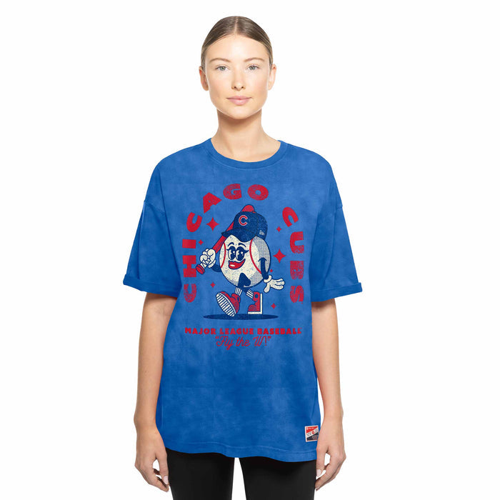 Chicago Cubs Women's New Era Baseball Cartoon T-Shirt