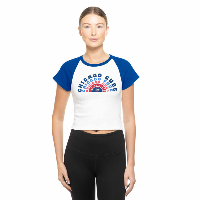 Chicago Cubs Women's New Era Rainbow Baby T-Shirt