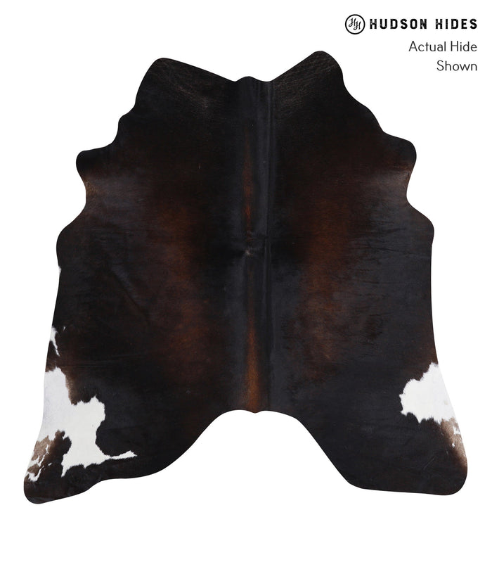 Chocolate and White Cowhide Rug #A5027
