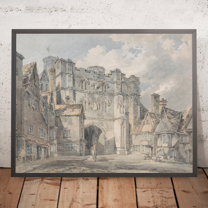 A framed image of