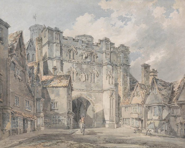 Christ Church Gate, Canterbury by Turner, 1793