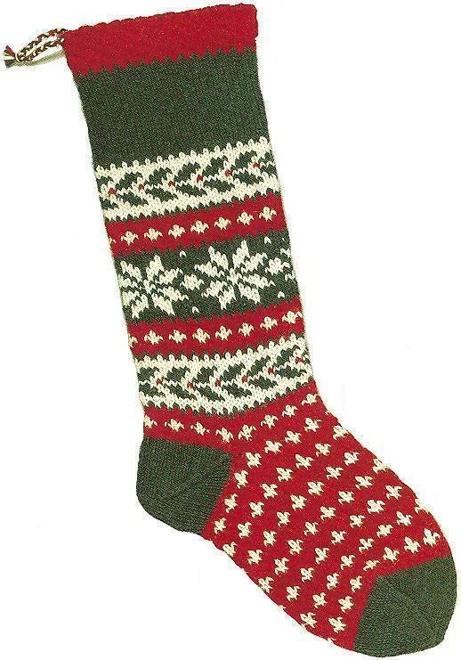 Christmas Stocking Kit (Fair Isle) by Briggs & Little Woolen Mills