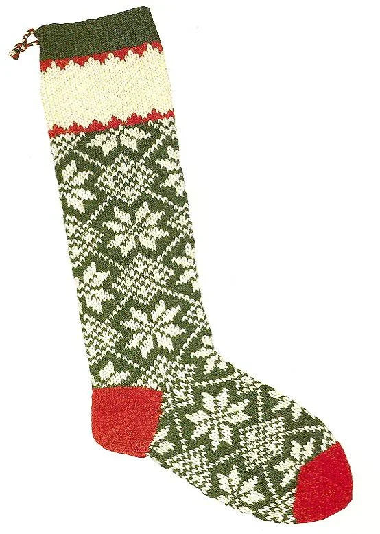 Christmas Stocking Kit (Fair Isle) by Briggs & Little Woolen Mills