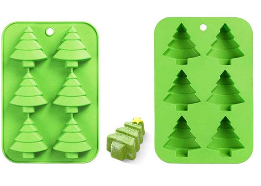 Christmas Trees Mold - 6 Cavity