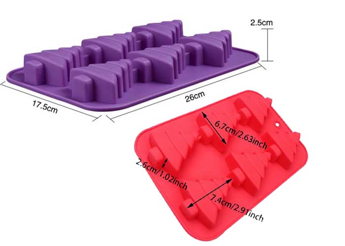Christmas Trees Mold - 6 Cavity