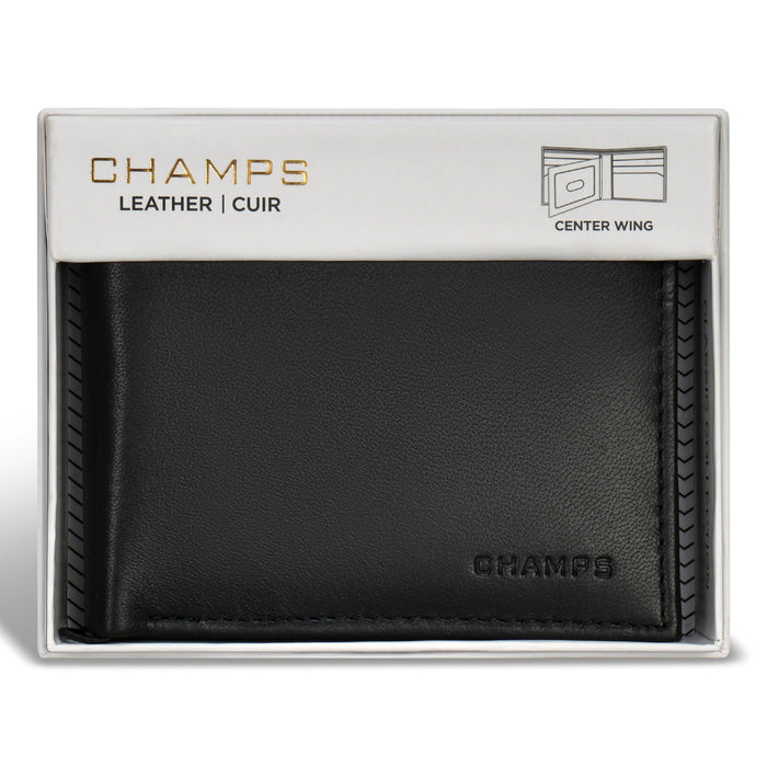 Classic / Leather Center-Wing Wallet *Drop Ship* - Bentley