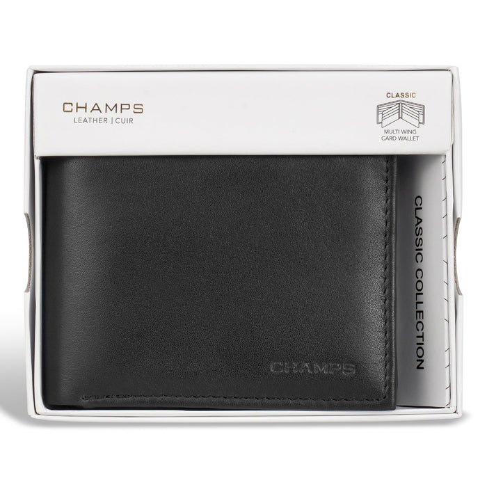 Classic / Leather Multi-Wing Card Wallet *Drop Ship*
