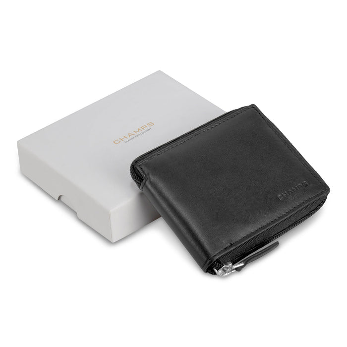 Classic / Leather Zip-Around Wallet *Drop Ship*