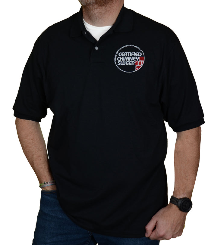 Closeout Sale - CCS Black Short-Sleeve Polo Shirt
