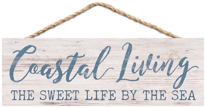 Coastal Living Rope Sign