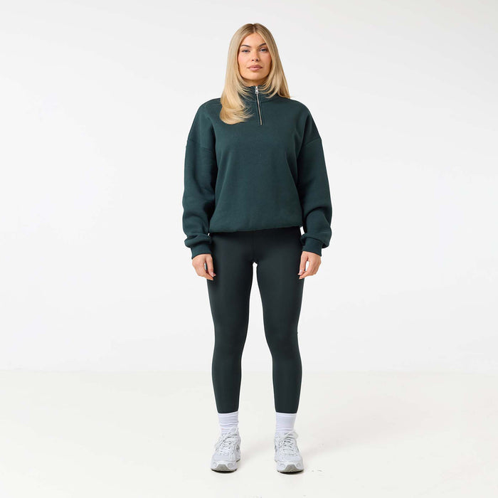Collegiate 1/4  Zip | Pine Green
