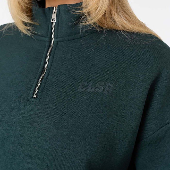 Collegiate 1/4  Zip | Pine Green