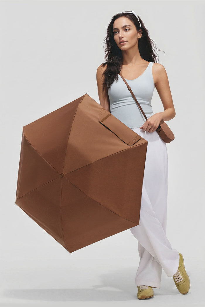 Compact Sun Umbrella UPF 50+ BM666 Brown
