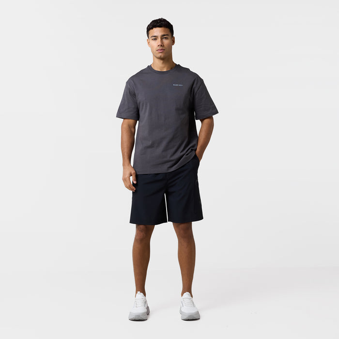 Contours Tech T-Shirt | Charcoal/Light Blue