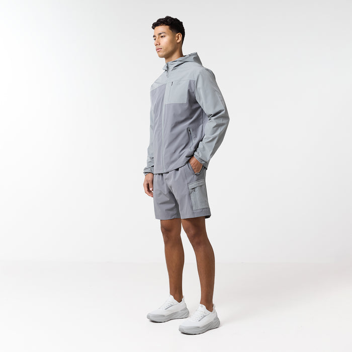 Contrast Tech Windbreaker Twinset | Iron Grey/Grey