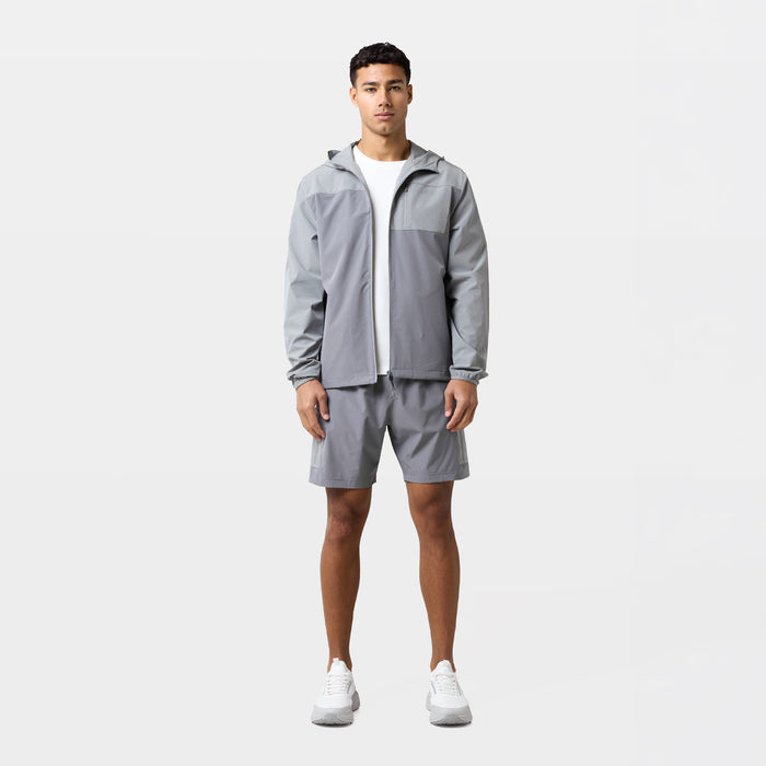 Contrast Tech Windbreaker Twinset | Iron Grey/Grey