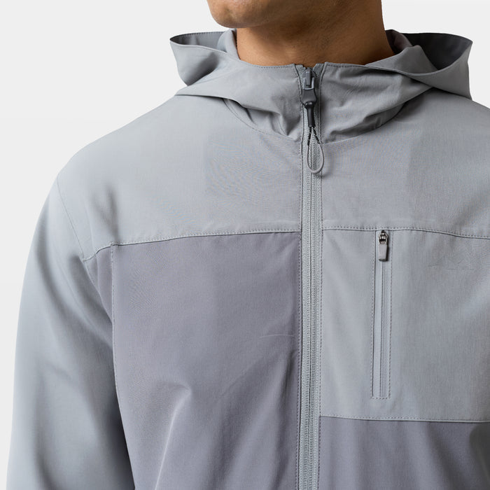 Contrast Tech Windbreaker Twinset | Iron Grey/Grey