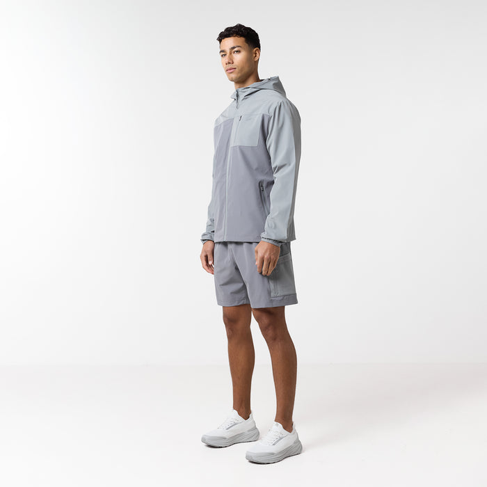 Contrast Tech Windbreaker Twinset | Iron Grey/Grey