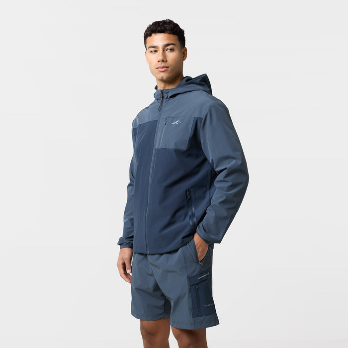 Contrast Tech Windbreaker Twinset | Navy/Blue