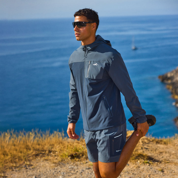 Contrast Tech Windbreaker Twinset | Navy/Blue