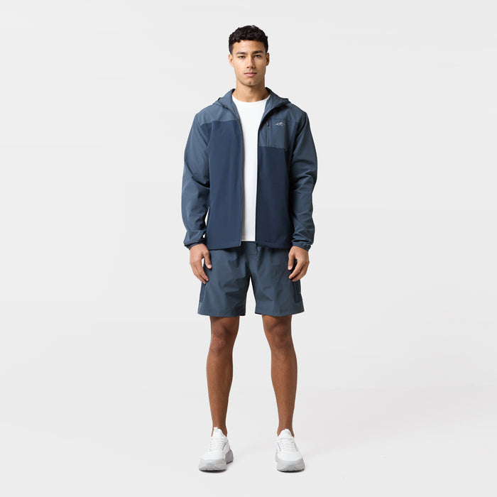 Contrast Tech Windbreaker Twinset | Navy/Blue