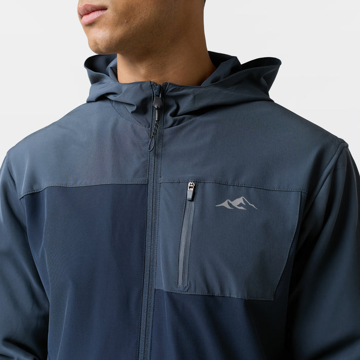Contrast Tech Windbreaker Twinset | Navy/Blue