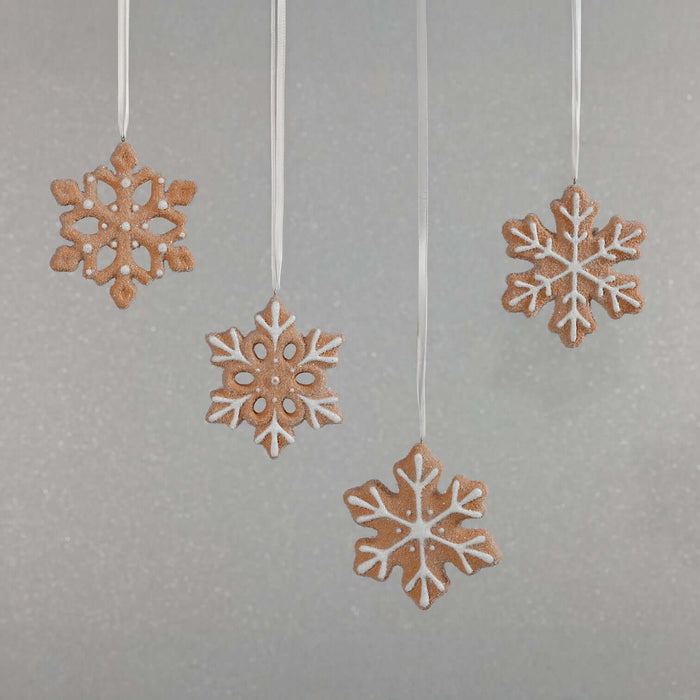 Cookie Snowflake Ornaments- Set of 8 Assorted - Christmas Ornaments by Carlyle Avenue