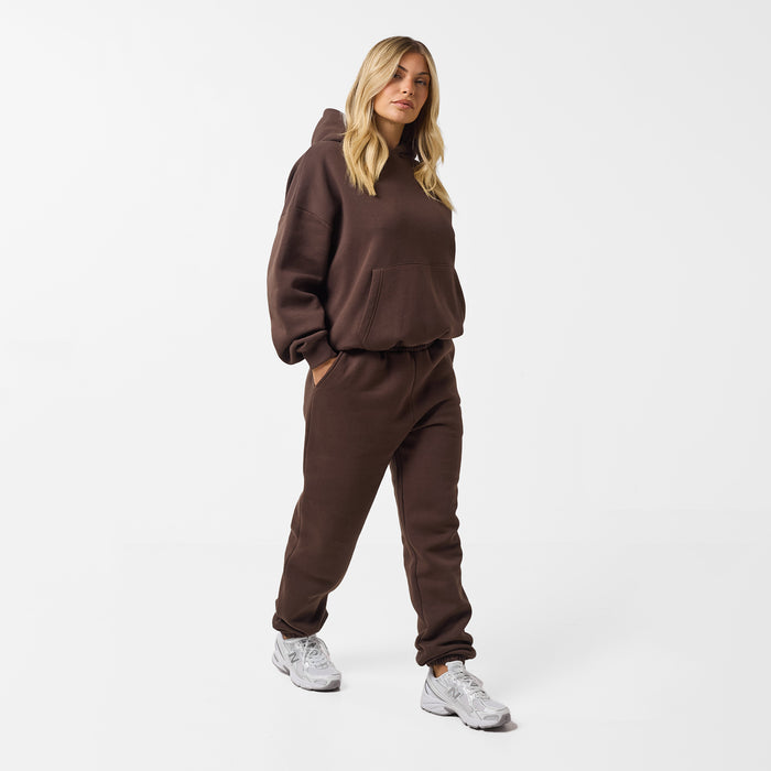 Core Logo Cuffed Jogger | Coffee