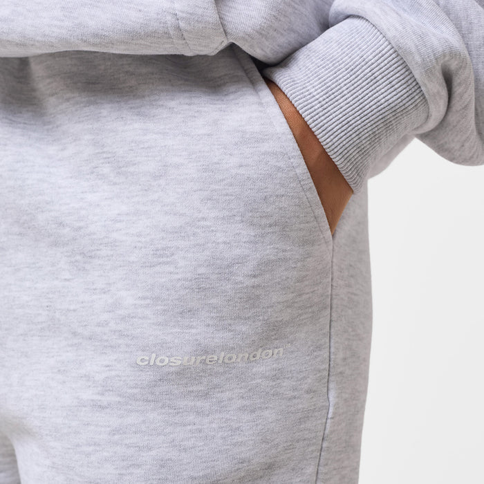 Core Logo Cuffed Jogger | Grey Marl