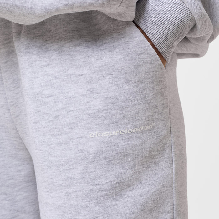 Core Logo Open Hem Jogger | Grey Marl