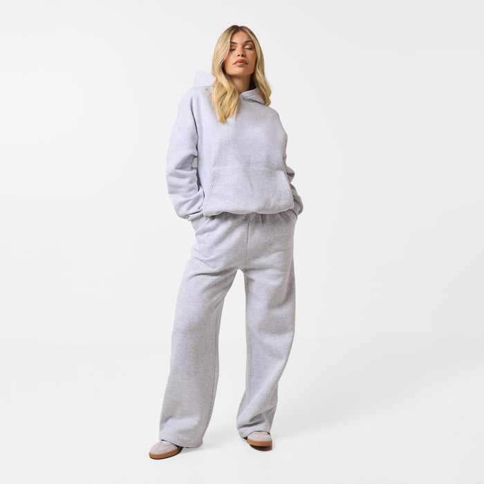 Core Logo Open Hem Jogger | Grey Marl