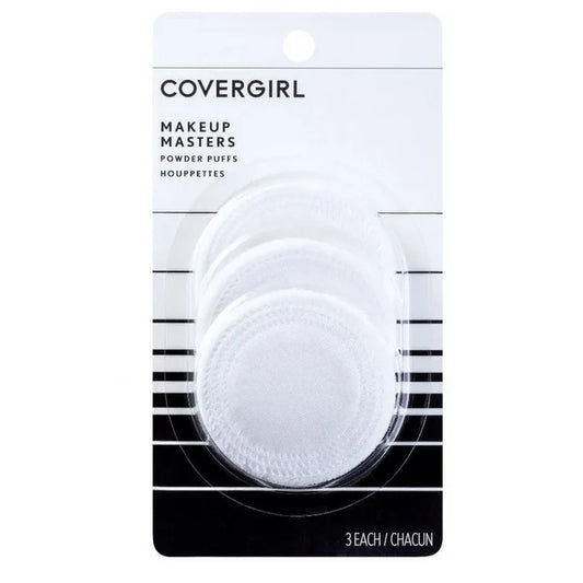 COVERGIRL Makeup Masters Powder Puffs 3 Each اسفنجات الباودر الاحترافية من كفر كرل