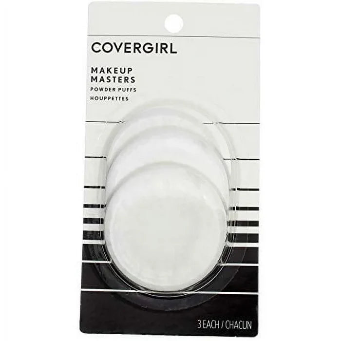 COVERGIRL Makeup Masters Powder Puffs 3 Each اسفنجات الباودر الاحترافية من كفر كرل